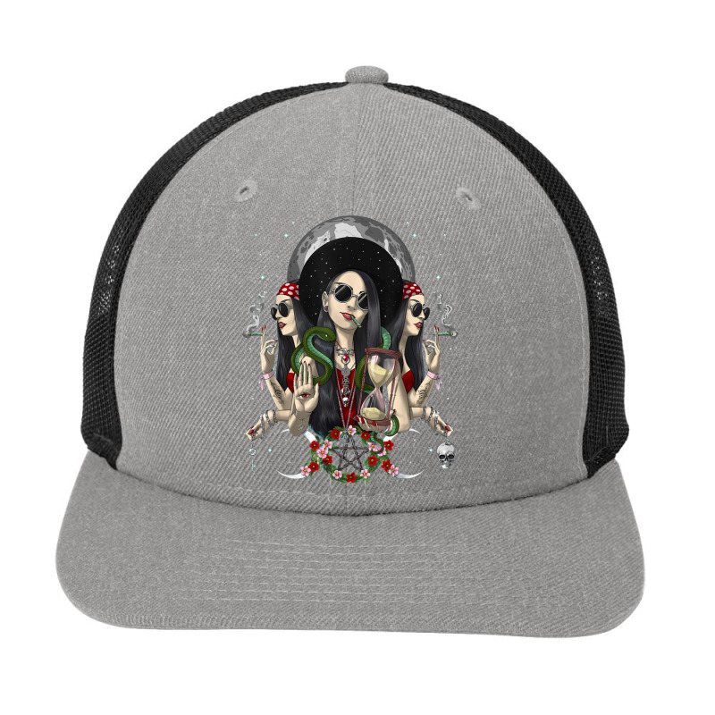 Hecate Triple Moon Goddess Pagan Witch Gothic Wiccan Occult Snapback Trucker Cap by deluxebed | Artistshot