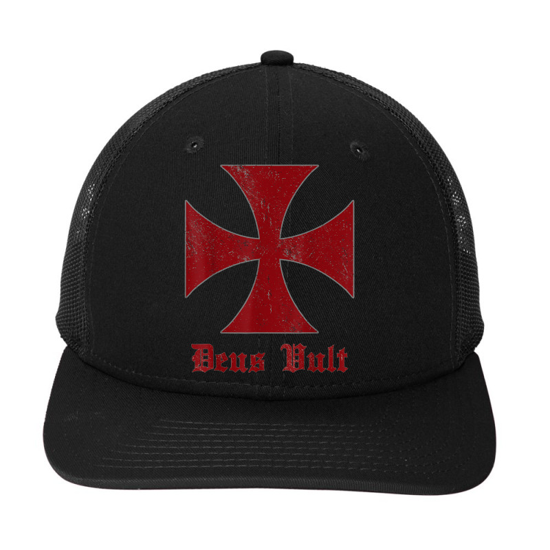 Deus Vult Templar Order Knights Templar Holy Cross Helmet T Shirt Snapback Trucker Cap | Artistshot