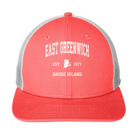 East Greenwich Rhode Island Ri Vintage Athletic Sports Desig T Shirt Snapback Trucker Cap | Artistshot