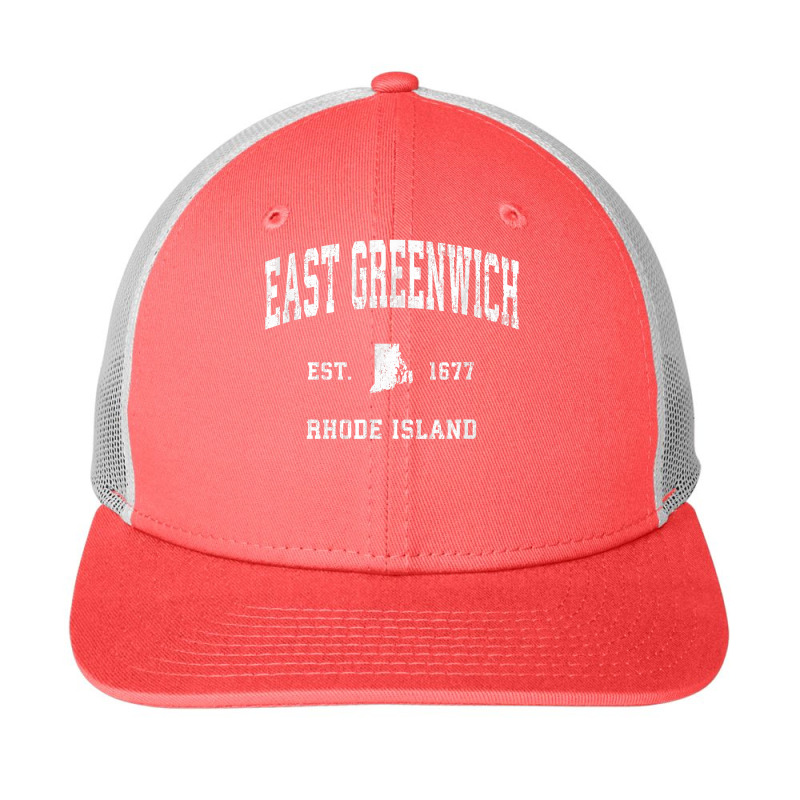 East Greenwich Rhode Island Ri Vintage Athletic Sports Desig T Shirt Snapback Trucker Cap by vazwttopperve | Artistshot