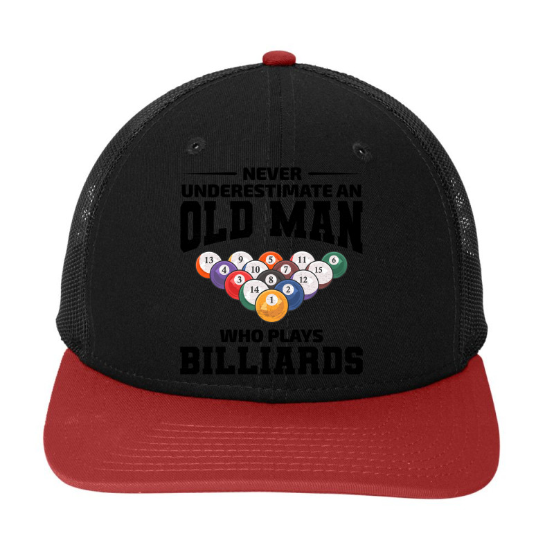 Billiards Snooker Pool Player Cue Sports Grandpa Fathers Day Snapback Trucker Cap | Artistshot