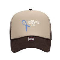 Microtia National Awareness Day Ribbon And Ear 2019 Foam Trucker Hat | Artistshot