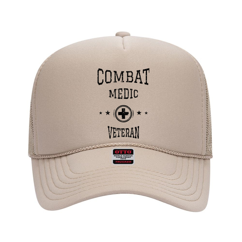 Army Combat Medic Veteran T Shirt Foam Trucker Hat by johnjosephmenk | Artistshot