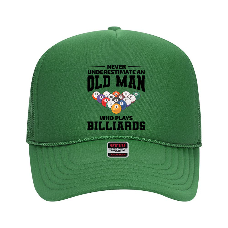 Billiards Snooker Pool Player Cue Sports Grandpa Fathers Day Foam Trucker Hat | Artistshot