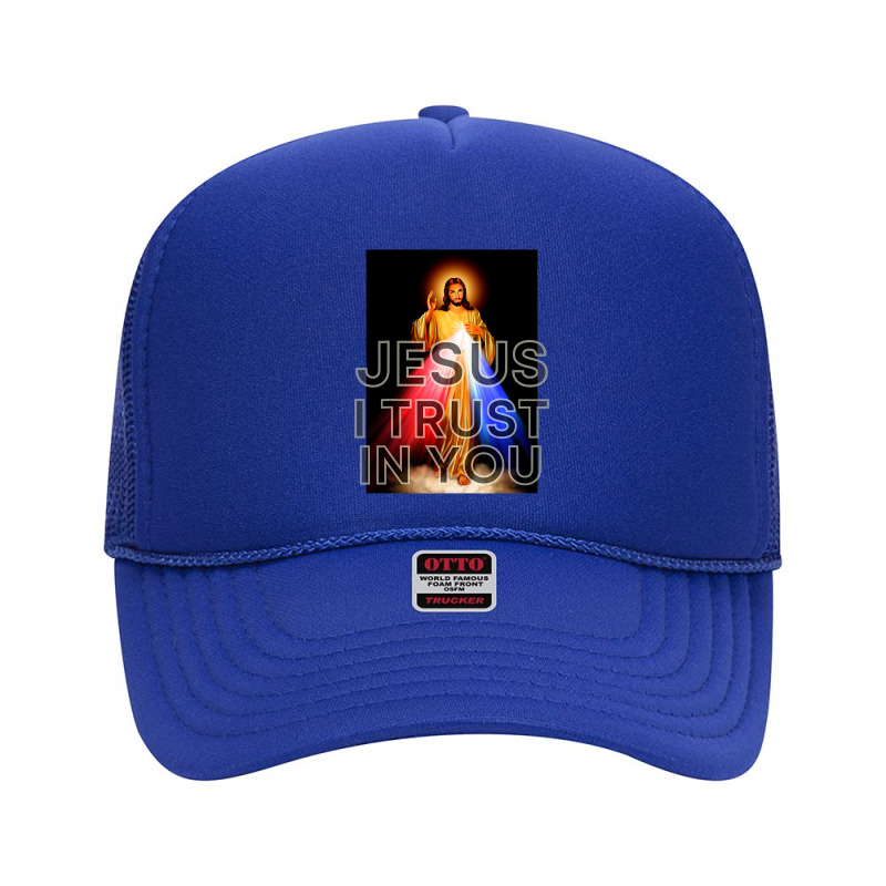 Jesus Christ Christian Jesus I Trust In You Divine Mercy Graphic Catho Foam Trucker Hat by pester | Artistshot