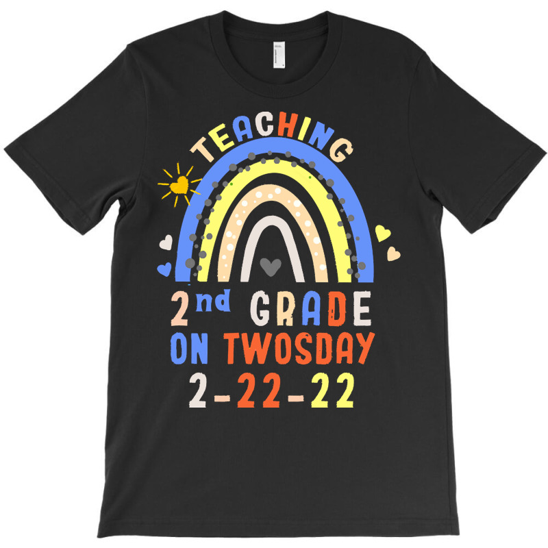 Teaching 2nd Grade On Twosday 2 22 22 H T  Shirt Teaching 2nd Grade On T-shirt | Artistshot