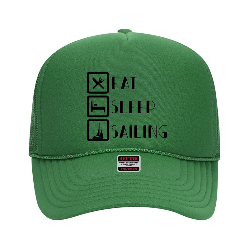 Eat Sleep Sailing For Light Foam Trucker Hat | Artistshot