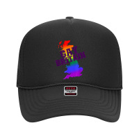 Gay Britain! Rainbow Uk Lgbtq+ Pride T Shirt Foam Trucker Hat | Artistshot