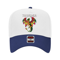 Imagine You Are A Thunder Dragon Breathing Fire With Wings Retro Vinta Adjustable Baseball Cap | Artistshot