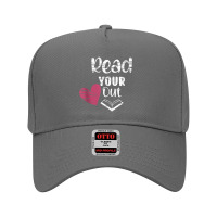 Read Your Heart Out Funny Book Lovers Character Animae Adjustable Baseball Cap | Artistshot