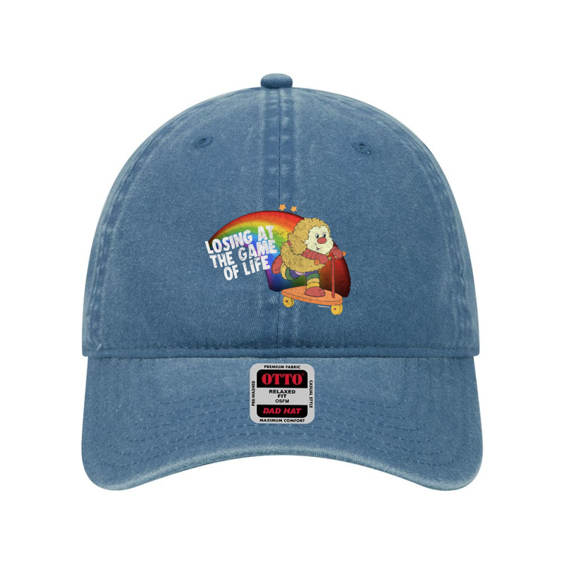 Losing At The Game Of Life 80s Cartoon Nihilism Humor Design Dyed Cap by bedaopini | Artistshot