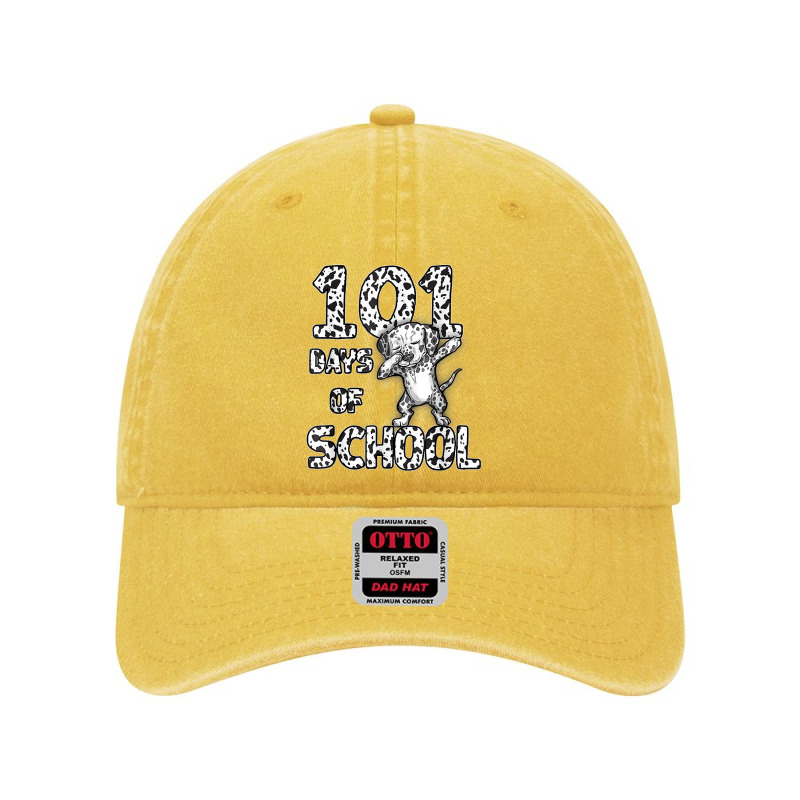 Funny 101 Days School Dabbing Dalmatian Dog 100 Days Teacher T Shirt Dyed Cap by longduong89 | Artistshot