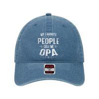 Mens Mens My Favorite People Call Me Opa  Fathers Day Dyed Cap | Artistshot