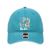 Vintage Joy To The World Jesus Nativity Retro Christmas Dyed Cap | Artistshot