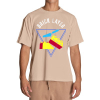 Brick Layer Big Building Blocks Engineer Toy Master Builder Urban Heavy T-shirt | Artistshot