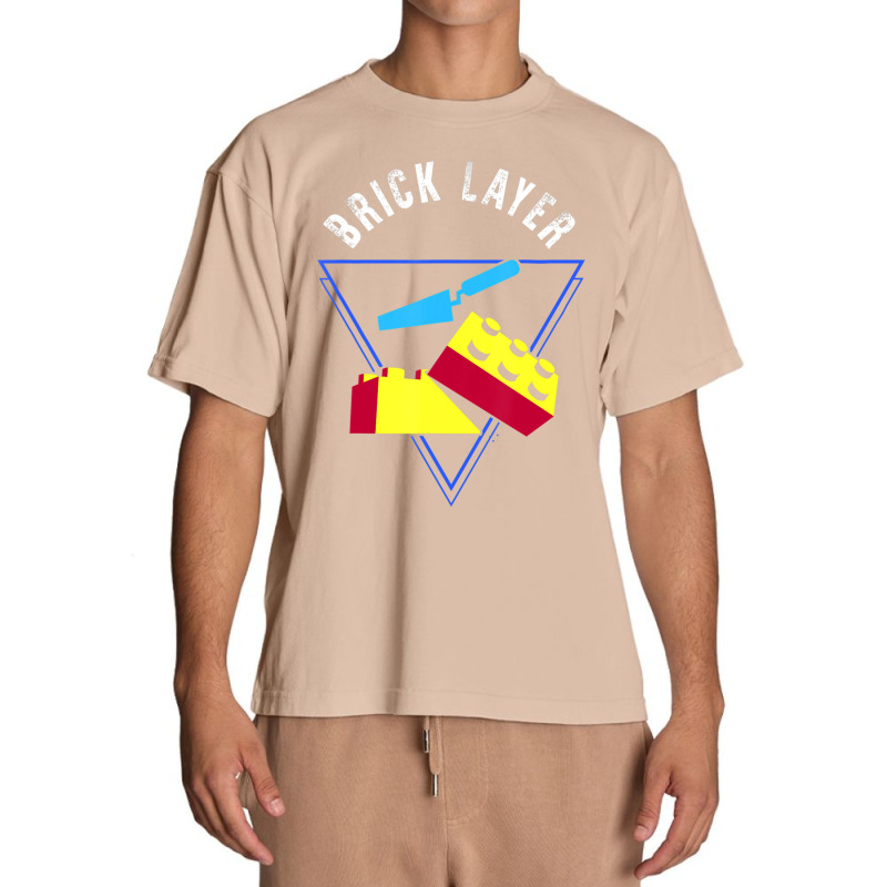 Brick Layer Big Building Blocks Engineer Toy Master Builder Urban Heavy T-shirt | Artistshot