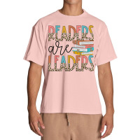 Readers Are Leaders Boho Leopard Book Lover Back To School T Shirt Urban Heavy T-shirt | Artistshot