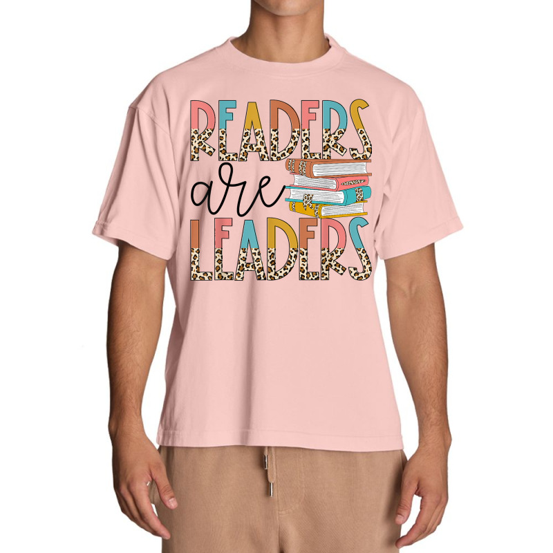 Readers Are Leaders Boho Leopard Book Lover Back To School T Shirt Urban Heavy T-shirt | Artistshot