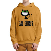 Evil Genius Funny Feline Smiling Cat Owner Raglan Baseball Tee Urban Pullover Hoodie | Artistshot