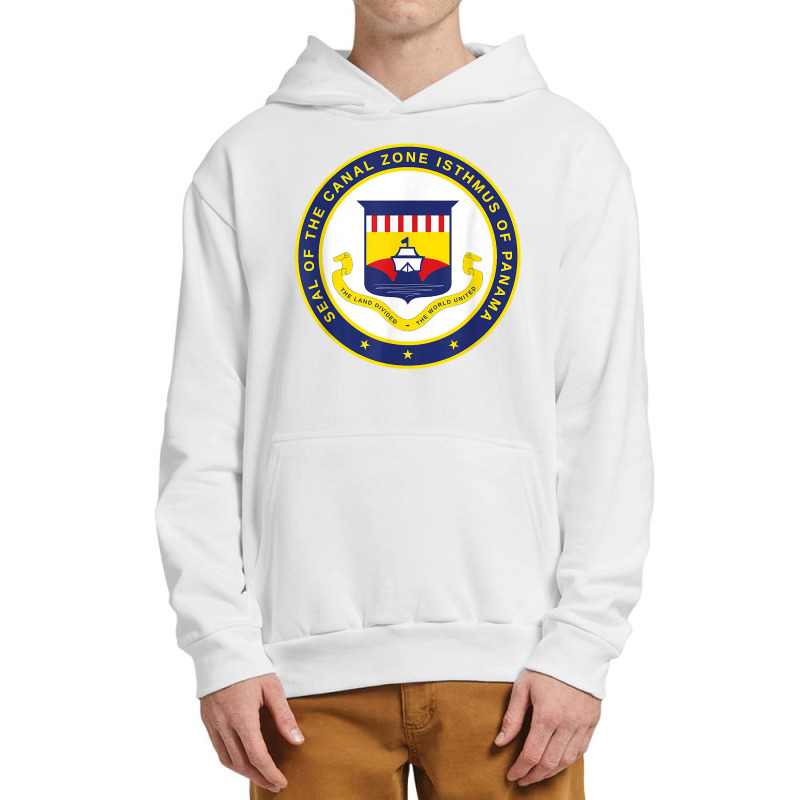 Seal Of The Panama Canal Zone   Isthmus Of Panama   Zonian Urban Pullover Hoodie | Artistshot