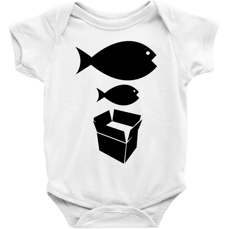 Big Fish Little Fish Cardboard Box   Music T Shirt Baby Bodysuit by irvandwi2 | Artistshot