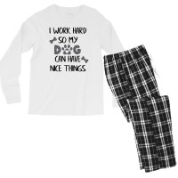 I Work Hard So My Zdog Can Have Nice Things Men's Long Sleeve Pajama Set | Artistshot