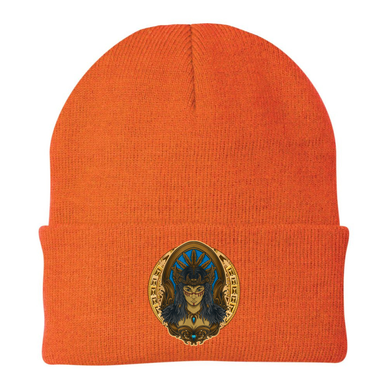 Aztec Woman  Mexican Culture  Warrior Aztec T Shirt Beanie | Artistshot