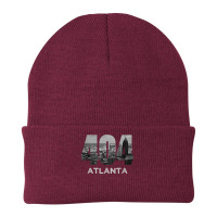 City Skyline Area Code 404 Downtown Atlanta Georgia Souvenir T Shirt Beanie | Artistshot