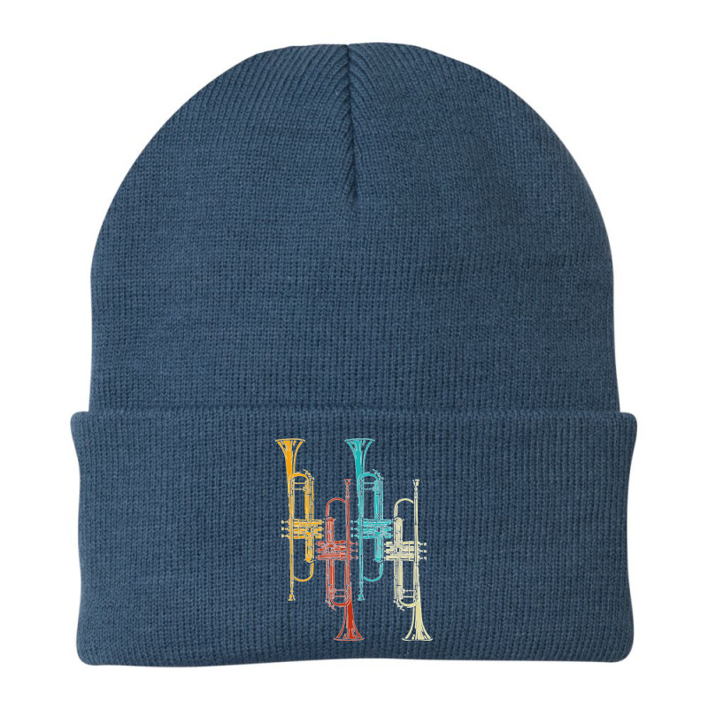 Retro Jazz Music Trumpeter Gifts Trumpet T Shirt Beanie | Artistshot