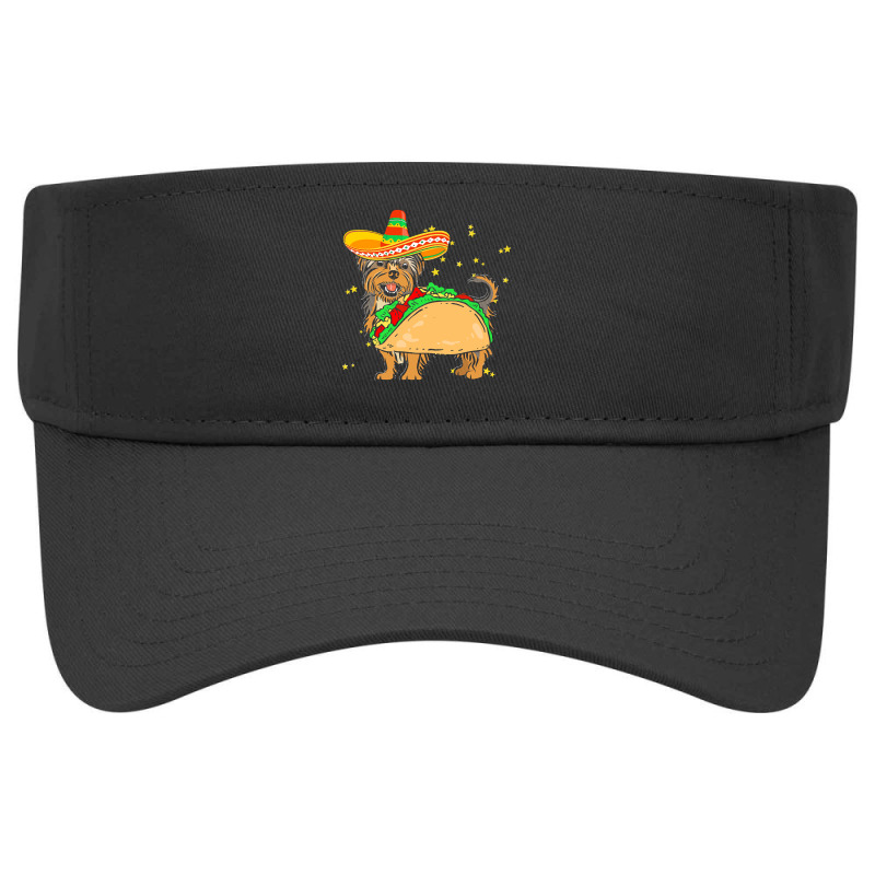 Cinco De Mayo T  Shirt Sombrero Yorkshire Terrier Dog Tacos Cinco De M Visor hat by enunciateseamstress | Artistshot