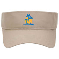 Palm Tree T  Shirt Palm Tree Island With Summer Sun T  Shirt Visor Hat | Artistshot