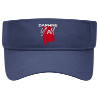 Daphne Alabama Y'all Al Pride State Map Cute T Shirt Visor Hat | Artistshot