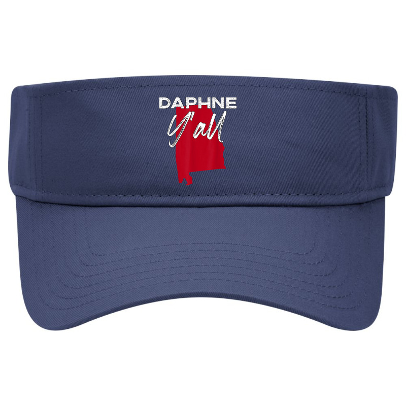 Daphne Alabama Y'all Al Pride State Map Cute T Shirt Visor hat by adrienskradski | Artistshot