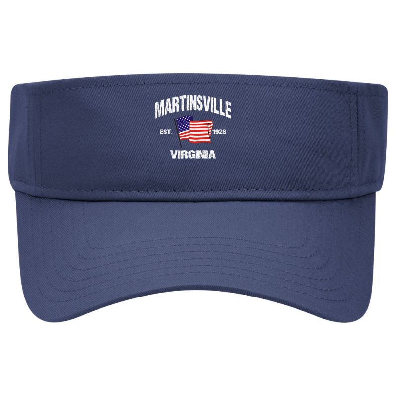 Martinsville Virginia Va Usa Stars & Stripes Vintage Style Premium Visor Hat | Artistshot