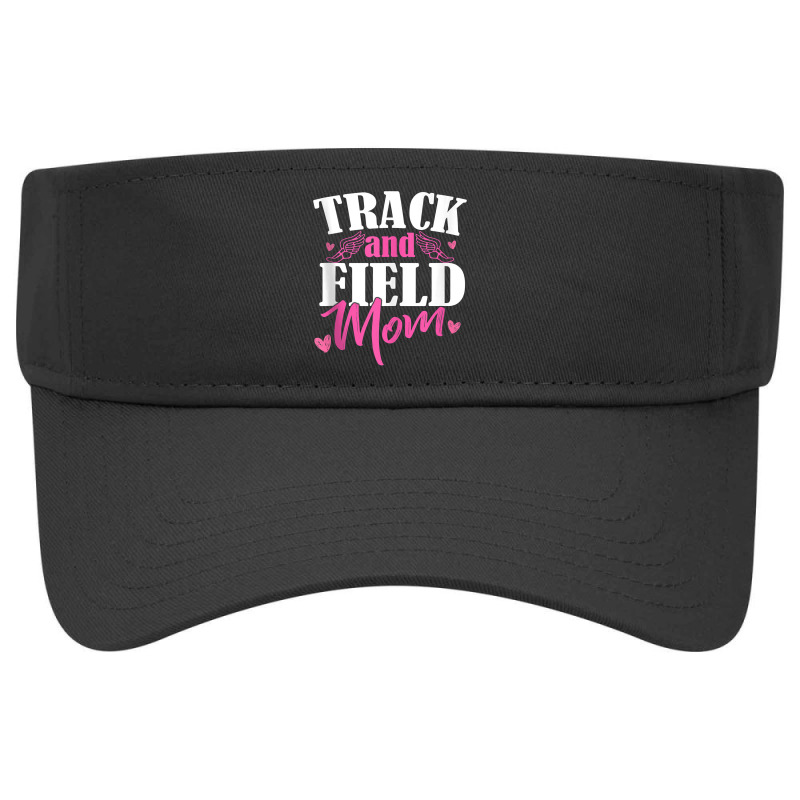 Track & Field Mom Sports Running Proud Mother's Day Tank Top Visor hat by h.avenaver | Artistshot