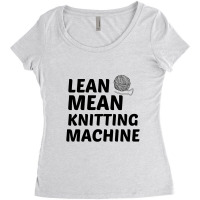 Lean Mean Knitting Machine Women's Triblend Scoop T-shirt | Artistshot