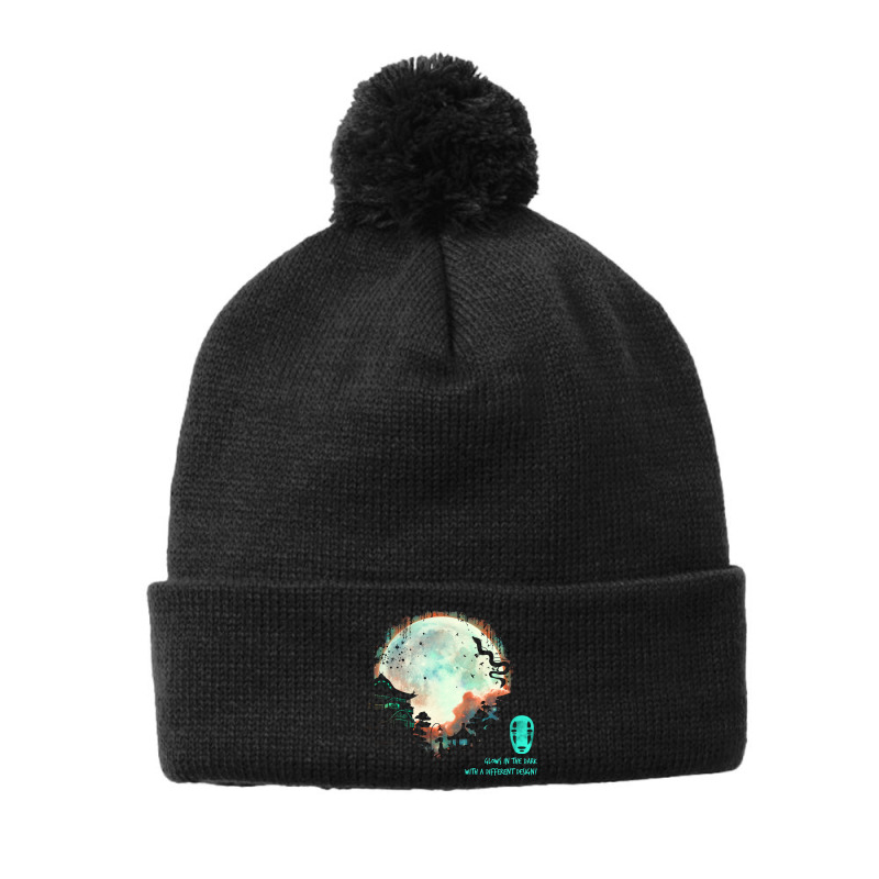 Thermal Moon Glow Pom Pom Beanie by Brenzo | Artistshot