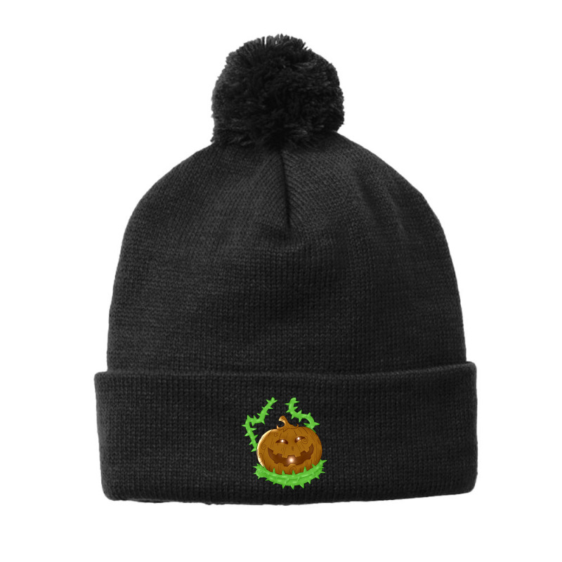 Wood O Lantern Pom Pom Beanie | Artistshot