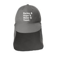 Barley, Hops, Water, Yeast Sun Shade Cap | Artistshot