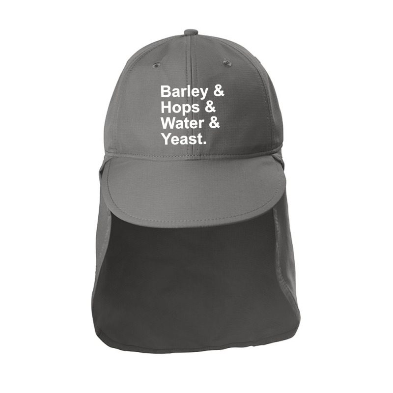 Barley, Hops, Water, Yeast Sun Shade Cap | Artistshot