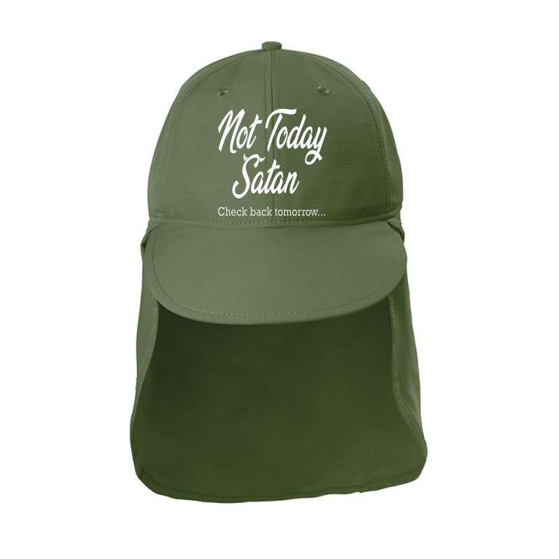 Not Today Satan Sun Shade Cap by duniakubaby | Artistshot