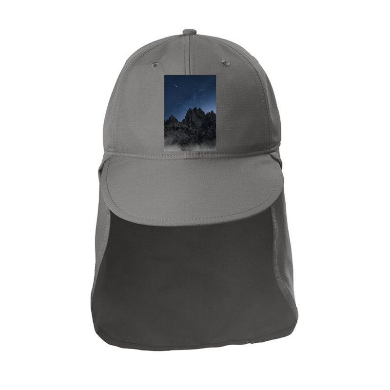 Black Mountain Under Blue Sky Sun Shade Cap by centaureablues | Artistshot