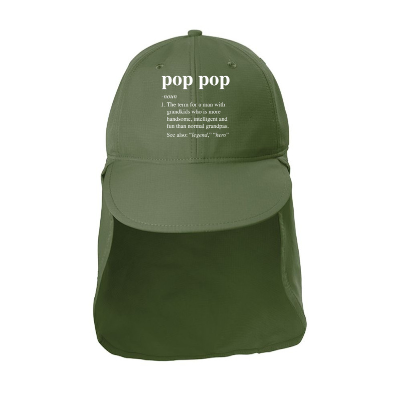 Mens Pop Pop Definition Funny Poppop Dictionary For Men Grandpa T Shir Sun Shade Cap | Artistshot