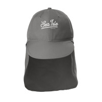 Sea Isle Galveston Texas Vintage Pullover Hoodie Sun Shade Cap | Artistshot