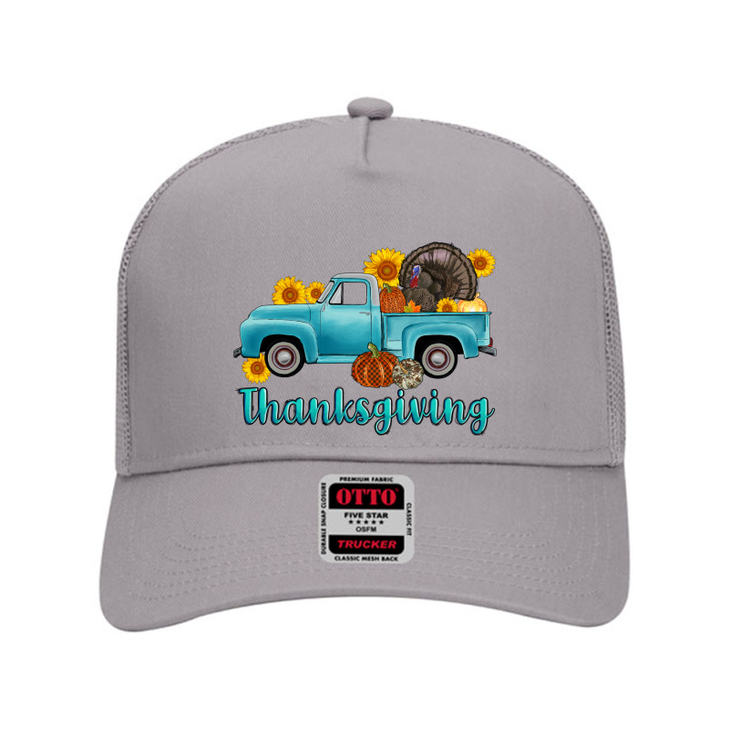 Thanksgiving Truck Turkey Mesh Back Trucker Hat by AdoDesignShop | Artistshot