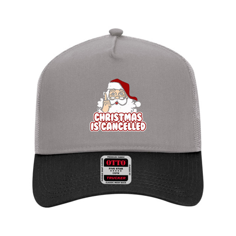 Christmas Is Cancelled Mesh Back Trucker Hat by Vishaka | Artistshot