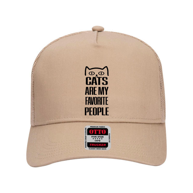 Cats Are My Favorite People Mesh Back Trucker Hat by LA Bold | Artistshot