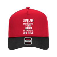 Gift For F Ckin' Genius Chaplain Mesh Back Trucker Hat | Artistshot