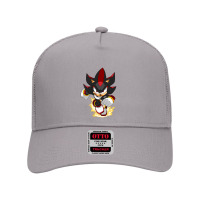 Black Super Hedgehog Running Forward Mesh Back Trucker Hat | Artistshot