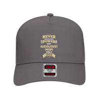 Never Underestimate Audiologist Mom Born In 1966 Mesh Back Trucker Hat | Artistshot